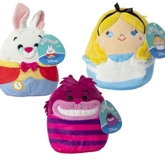 SQUISHMALLOW Disney Alice in Wonderland Trio holiday set Limted Edition NWT - Picture 1 of 4